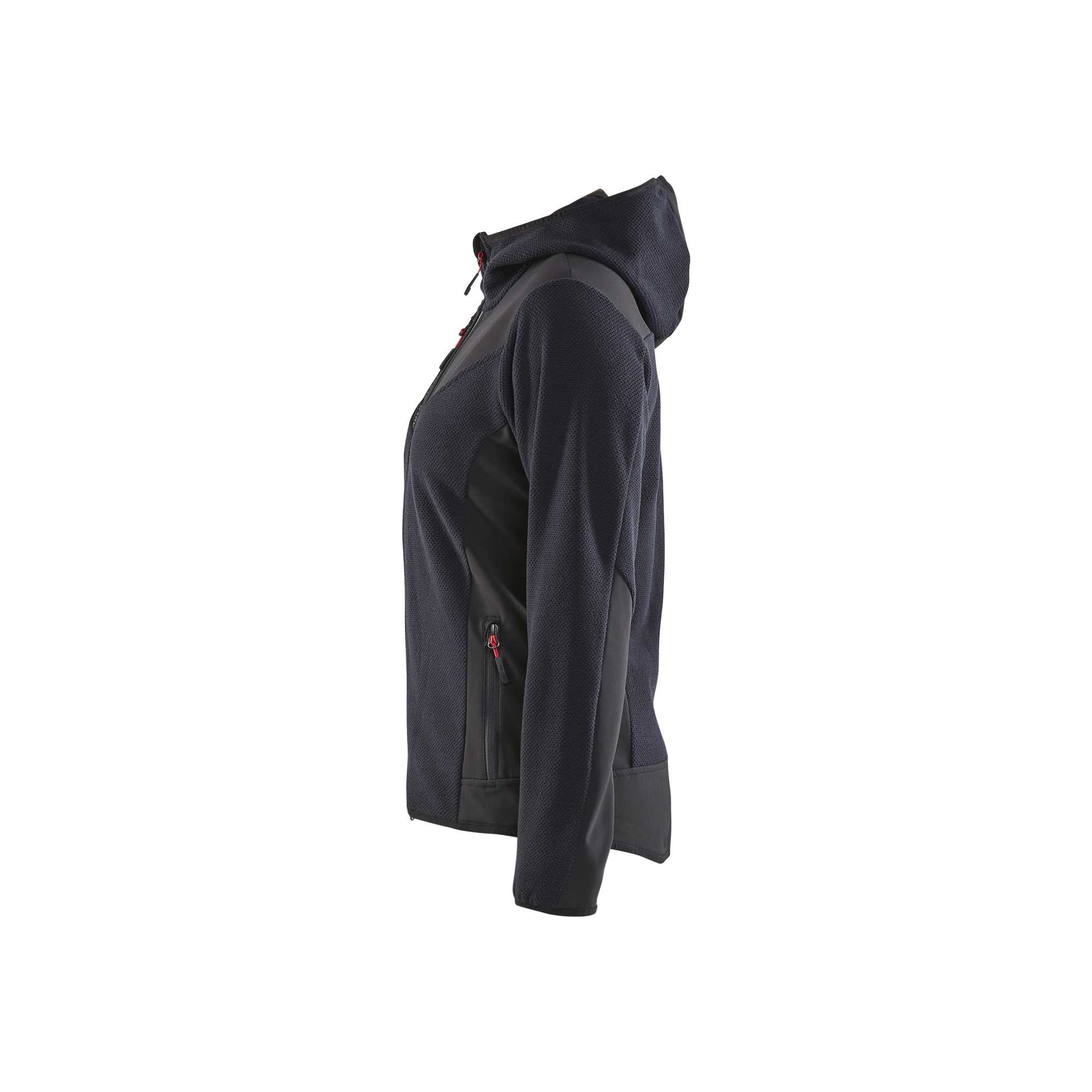 BLAKLADER 59412536 Women's knitted jacket with softshell and hood Knitted Work Jacket WOMEN - Stretch